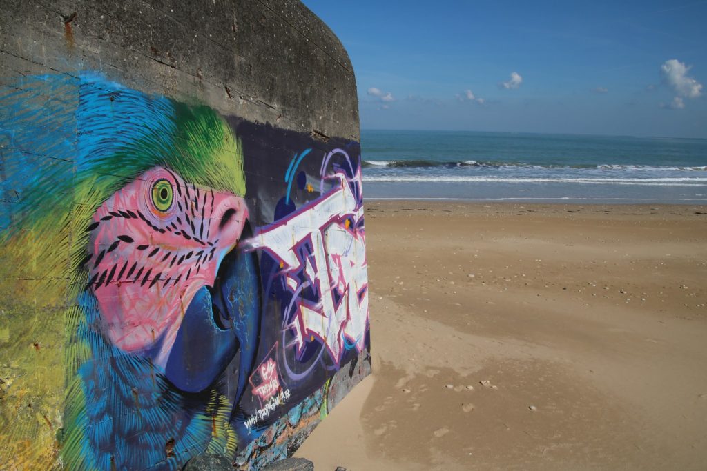 bunker sur la plage de la conche