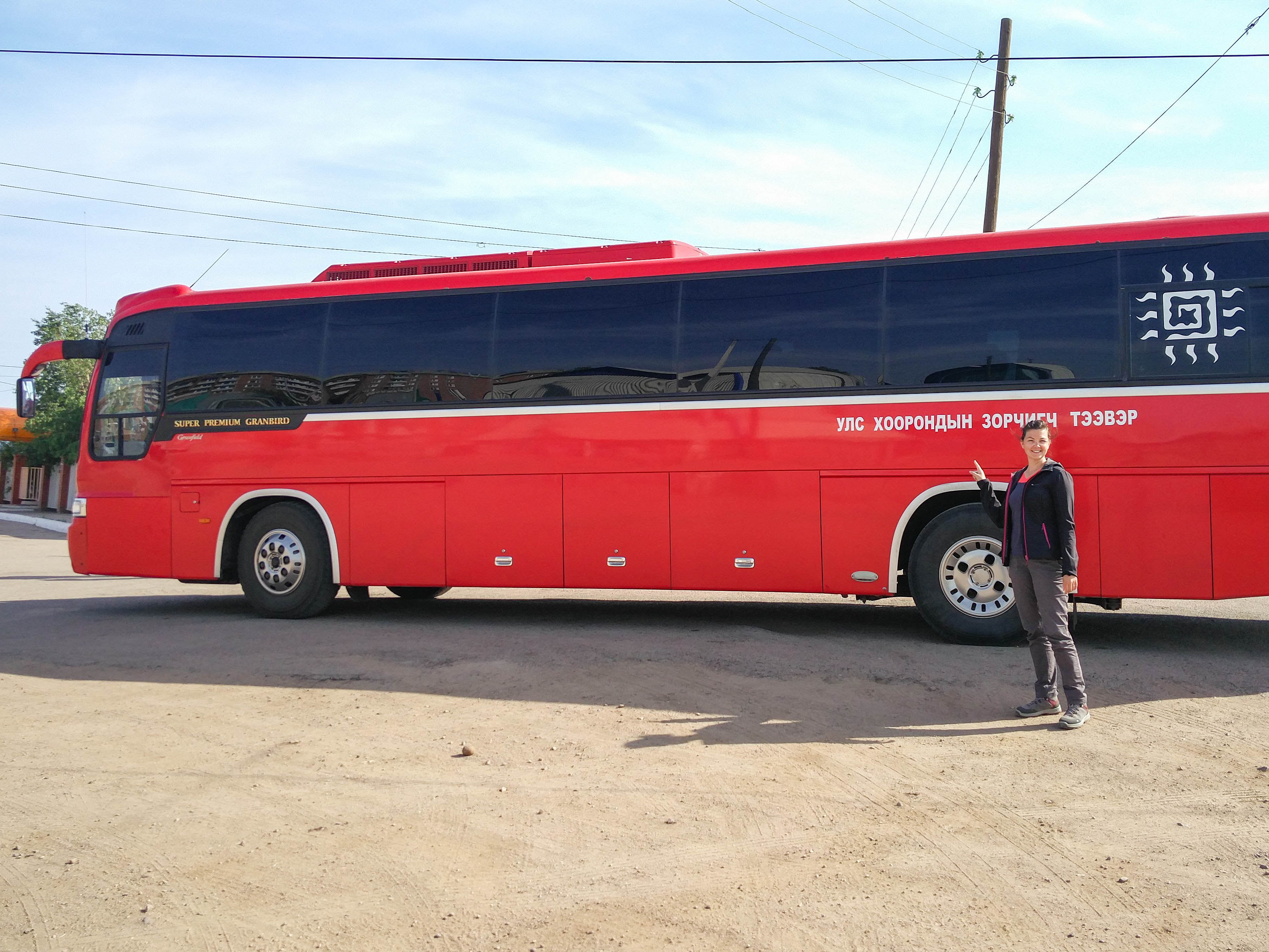 Trajet en bus d'Oulan Oudé à Oulan Bator en Mongolie @neweyes